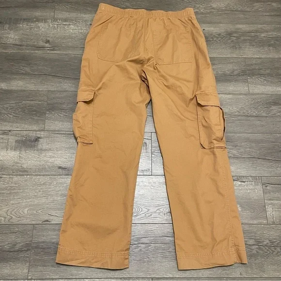 Abercrombie & Fitch Cargo Relaxed Pants Women's Brown Cotton Sz 32/14 - Picture 3 of 10